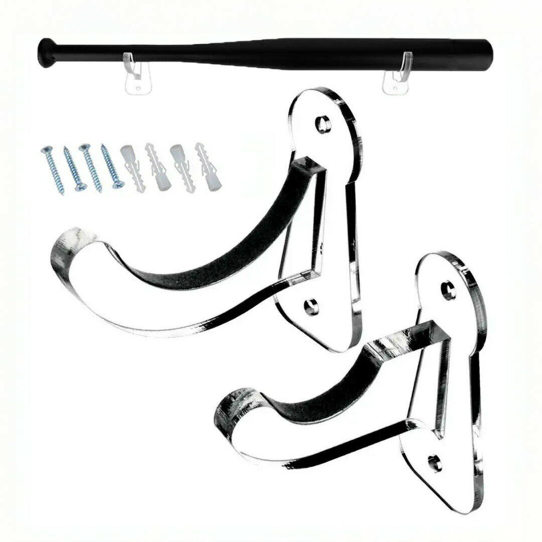 【レビュー特典付き:バット型スタンド】 野球 サインバット ディスプレイ用 クリア バットホルダー 透明 フック バット ディスプレイ ホルダー ラック 壁掛け...