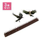 鳥よけ 害獣よけ 3セット とげシート ブラウン シート スパイク 猫マット ベランダ 玄関 ハト避け 猫 糞害対策 侵入防止 予防 害獣 畑 バード 長さカット 可能 防鳥 カラス対策 からすよけ 家庭菜園 農業用品 資材 田畑