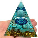 【期間限定DEALポイントバック15%】 オルゴナイト 蒼海の息吹 6cm 水色 ストーン チャクラ 幸運 パワー 石 有機物 無機物 ピラミッド 三角 三角形...