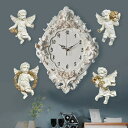 【期間限定DEALポイントバック15%】 三体の天使 ブラケット時計 エンジェル ANGEL 壁掛け時計 CLOCK クロック 女神 クラシックスタイル時計 掛...