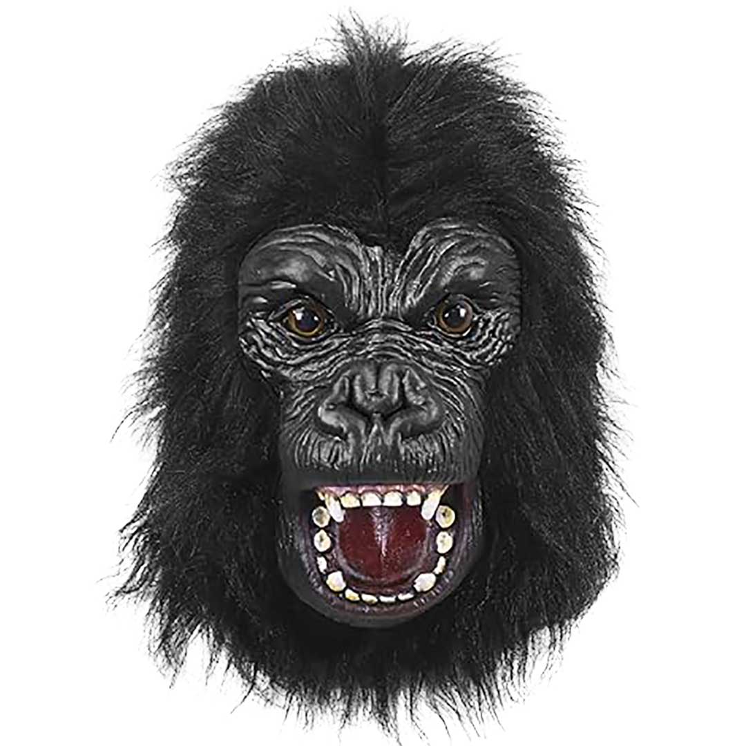 【購入特典!伸びるバナナ付き!】 被り物 ゴリラ マスク ゴリラセンパイ バナナセットで更にリアル 動物 アニマルマスク かぶりもの 帽子 サプライズ リアル ...