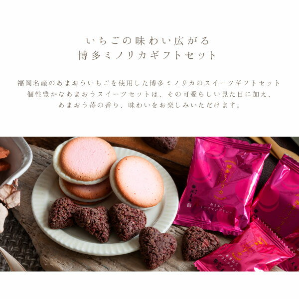 【バレンタイン】 博多ミノリカギフトセットM あまおうクランチチョコ あまおうバウム あまおうミルクラングドシャ あまおうサンドクッキー【菓子詰合せ 内祝 冬ギフト スイーツギフト 和菓子 洋菓子 お菓子 あまおう 送料無料】（宅急便発送） Agift格安通販　バレンタイン　人気　ランキング