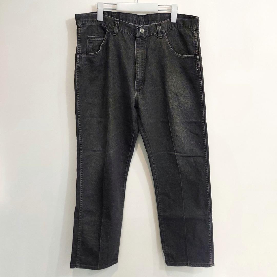 【中古】Wrangler ラングラー W36 ブラックデニム ボトム 黒 13514 ユーズド USED 中古 レトロ メンズ レディース 一点物 アメカジ 古着
