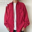 【中古】Levi's リーバイス デニムシャツ Wポケット M 赤 レッド 90s ユーズド USED 中古 レトロ メンズ レディース 一点物 アメカジ 古着