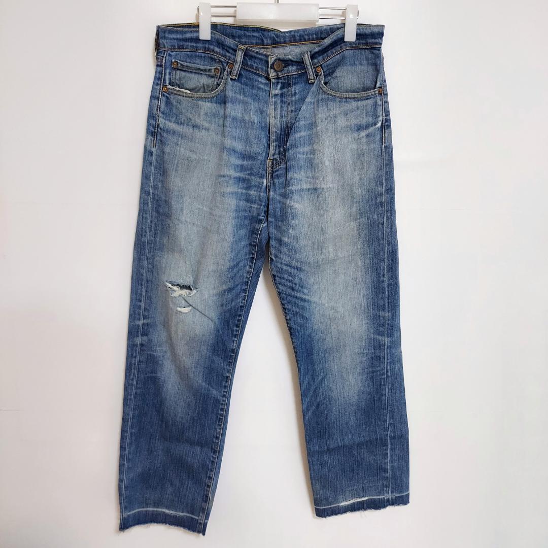 【中古】リーバイス751 Levis W33 ブルーデニム 青 ストレート 9311 ユーズド USED 中古 レトロ メンズ レディース 一点物 アメカジ 古着
