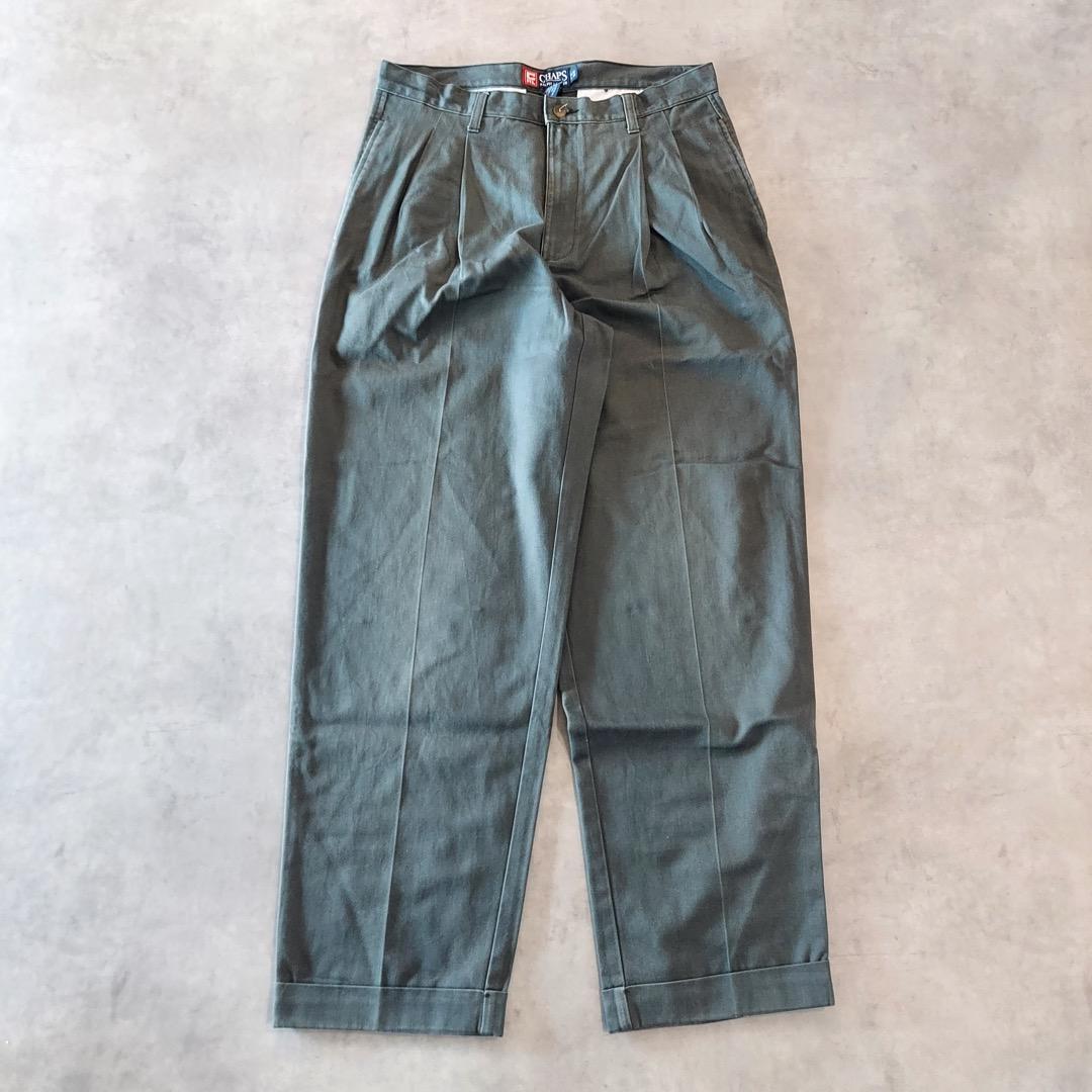 【中古】チャップス ラルフローレン W32 チノパン 90s カーキ 古着 M ユーズド USED 中古 レトロ メンズ レディース 一点物 アメカジ 古着