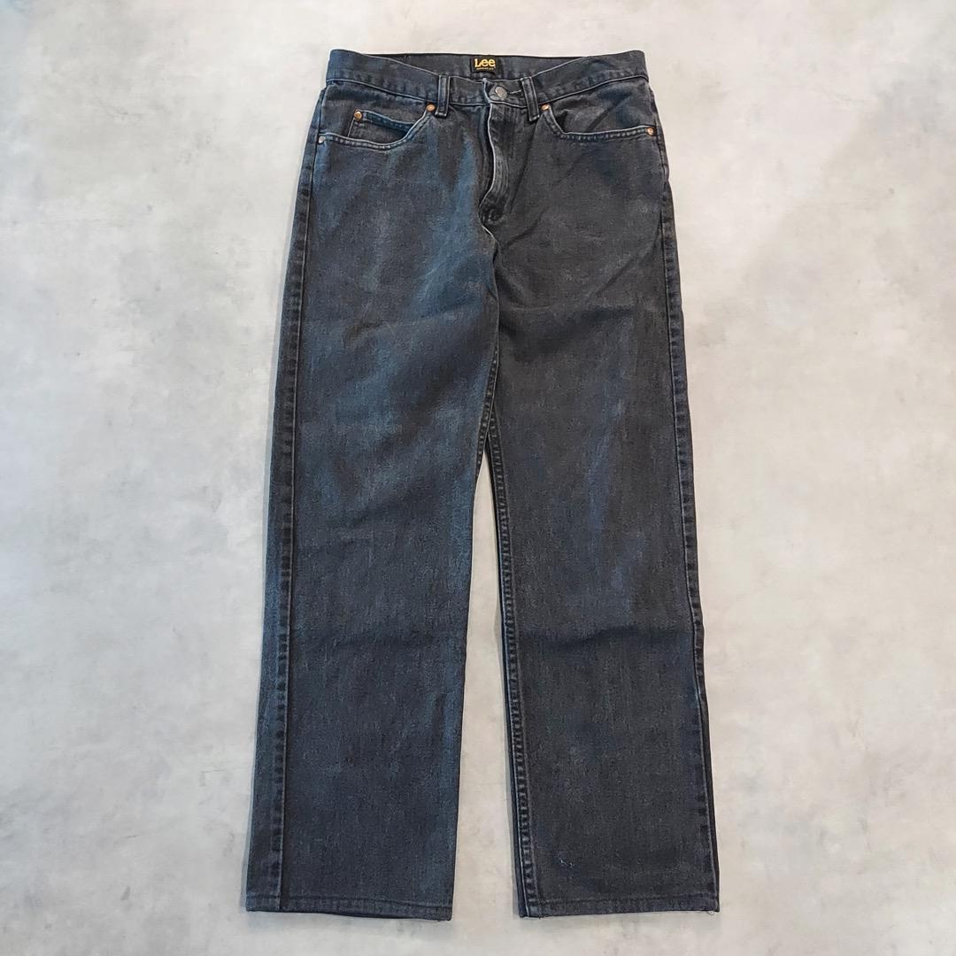 【中古】Lee リー W32 ブラックデニム ボトム パンツ 古着 黒 14867 ユーズド USED 中古 レトロ メンズ レディース 一点物 アメカジ 古着