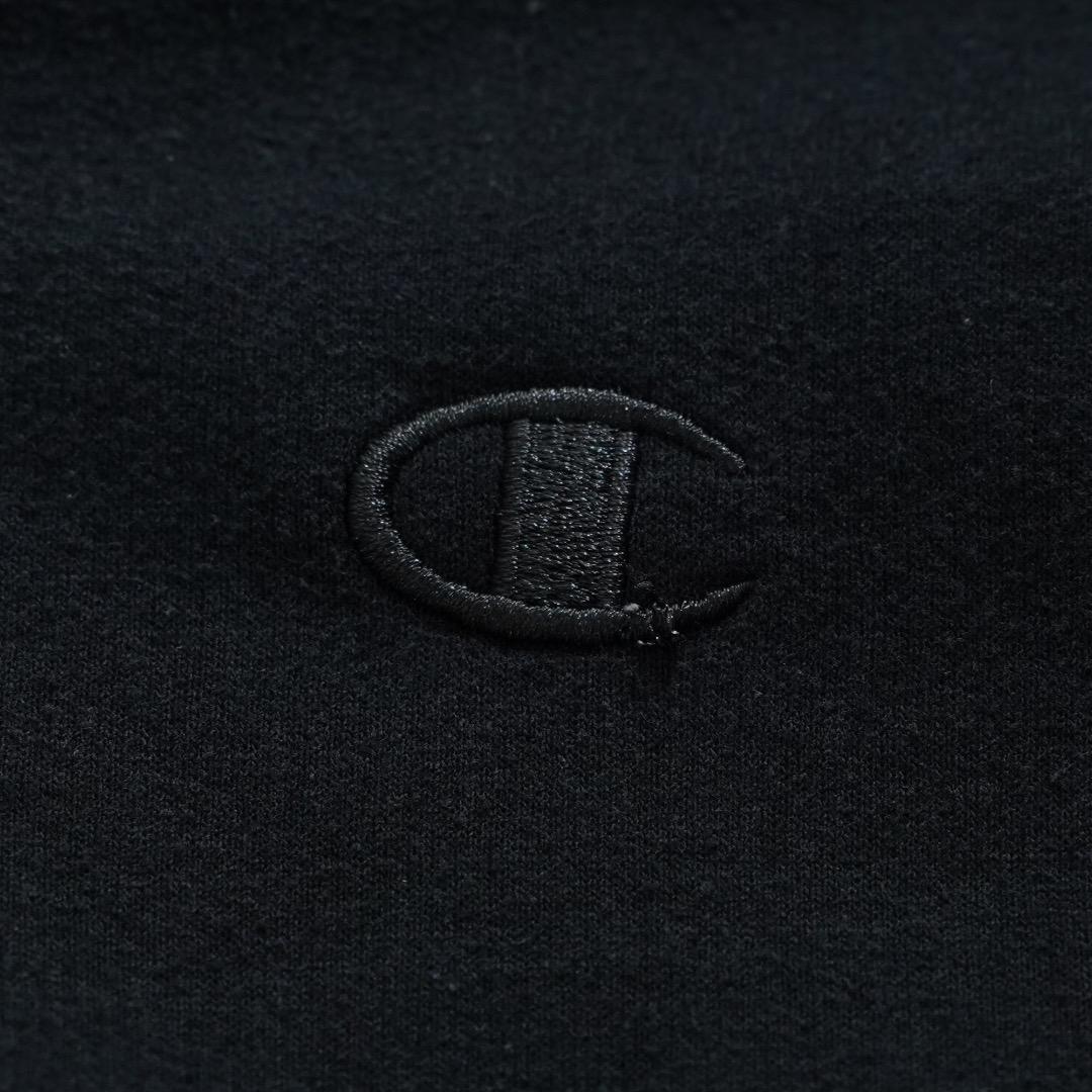 【中古】Champion チャンピオン ジップ パーカー 目あり 2XL 黒 16410 ユーズド USED 中古 レトロ メンズ レディース 一点物 アメカジ 古着