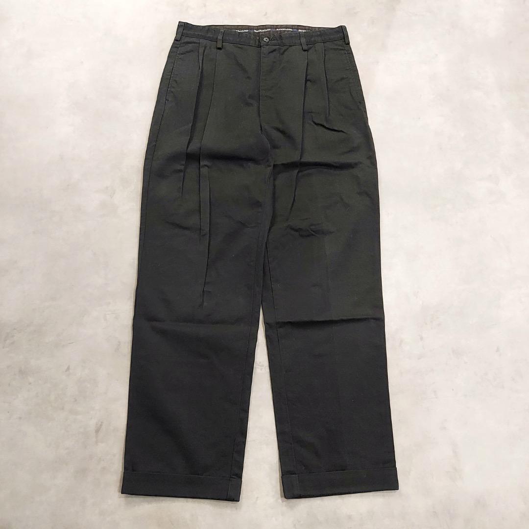 【中古】ポロ ラルフローレン W35 ポロチノ ハモンド 90s USA 黒 16663 ユーズド USED 中古 レトロ メンズ レディース 一点物 アメカジ 古着