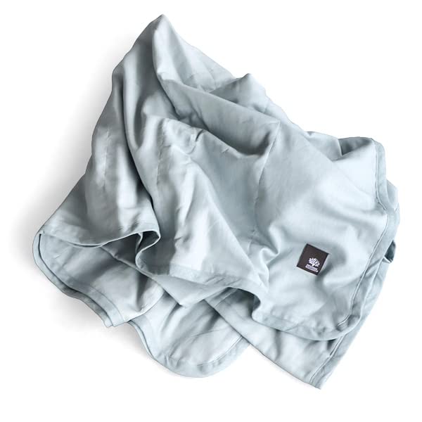 ファブリックプラス 5重 ガーゼケットキルト 日本製 無添加 [ シングル：140×190cm / スモーキーブルー..