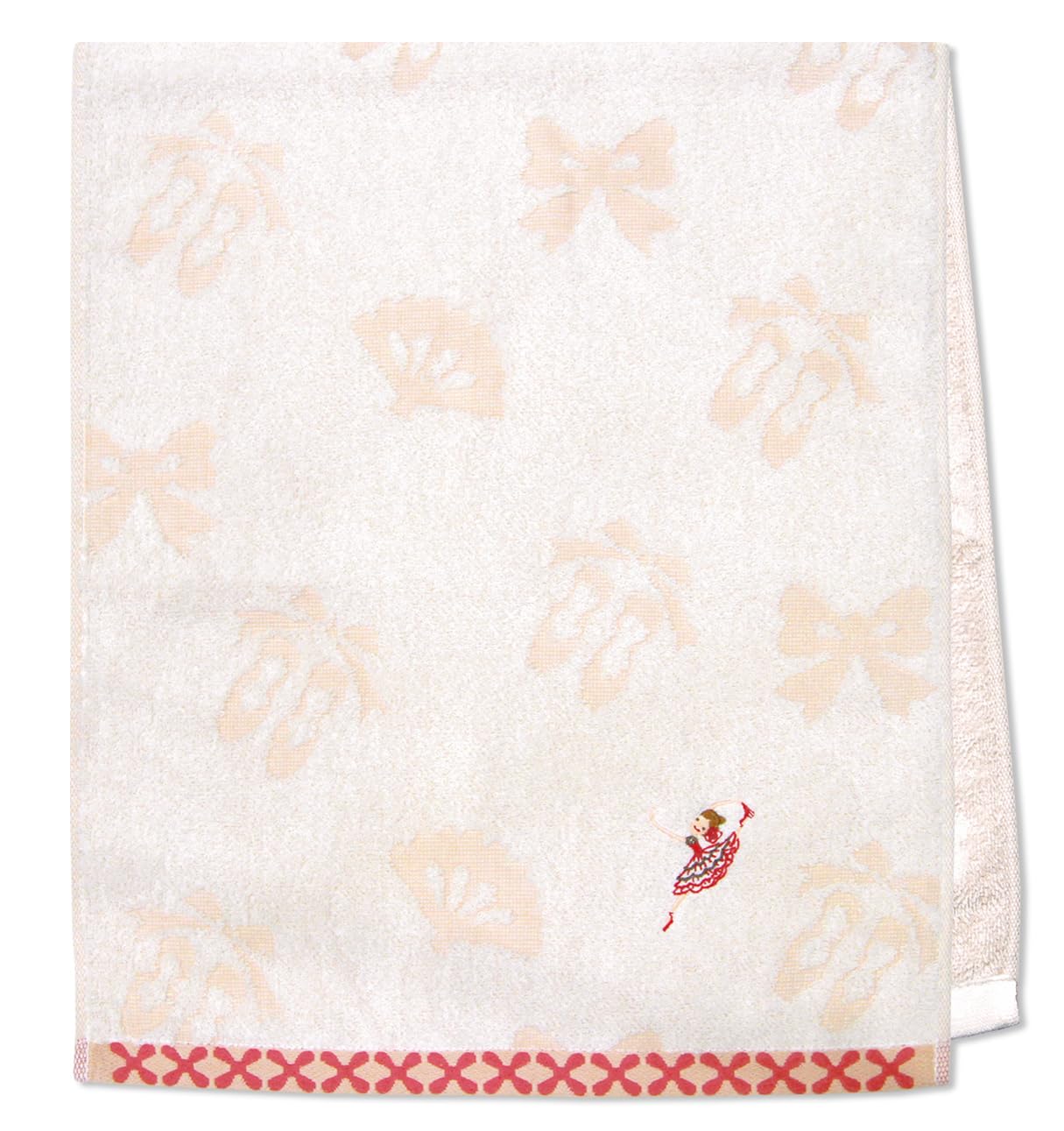金野タオル 日本製 フェイス タオル ジャガード ドン・キホーテ 約34×80cm バレエ バレリーナ ピルエット泉州 速乾 ギフト