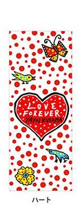 草間彌生展「わが永遠の魂」 水玉 ドット柄 手ぬぐい 赤白