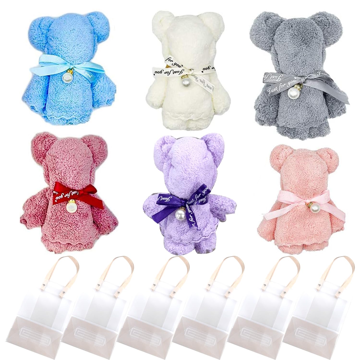 [心ばかりの感謝] 退職 プチギフト タオル ハンカチ 個包装 プレゼントプチギフト ハンカチ ハンドタオル かわいい ギフト 景品 退職 結婚式 お返し 粗品 (6)