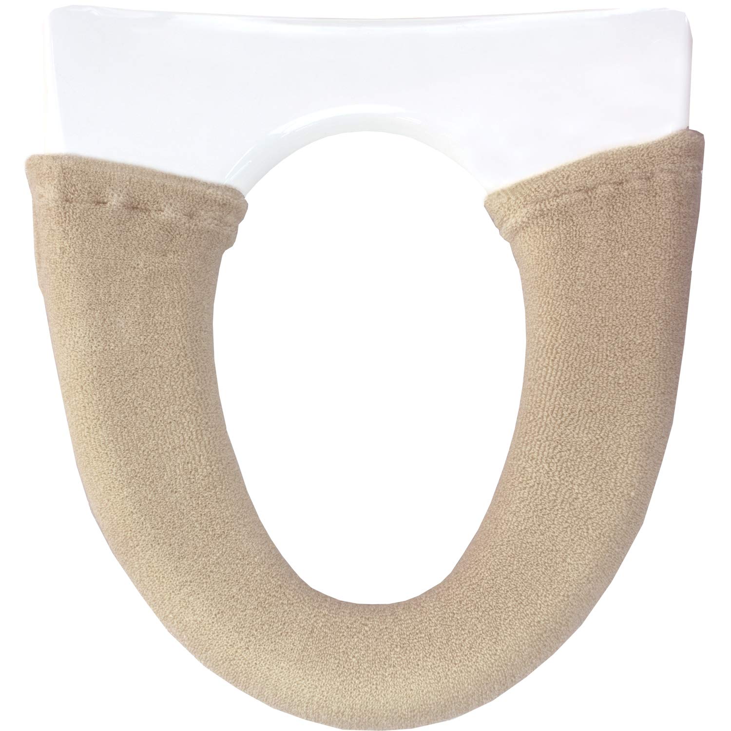 オカ(OKA) エトフ トイレ便座カバー 洗浄暖房型専用タイプ ベージュ (温水洗浄 厚手 洗える おしゃれ ..