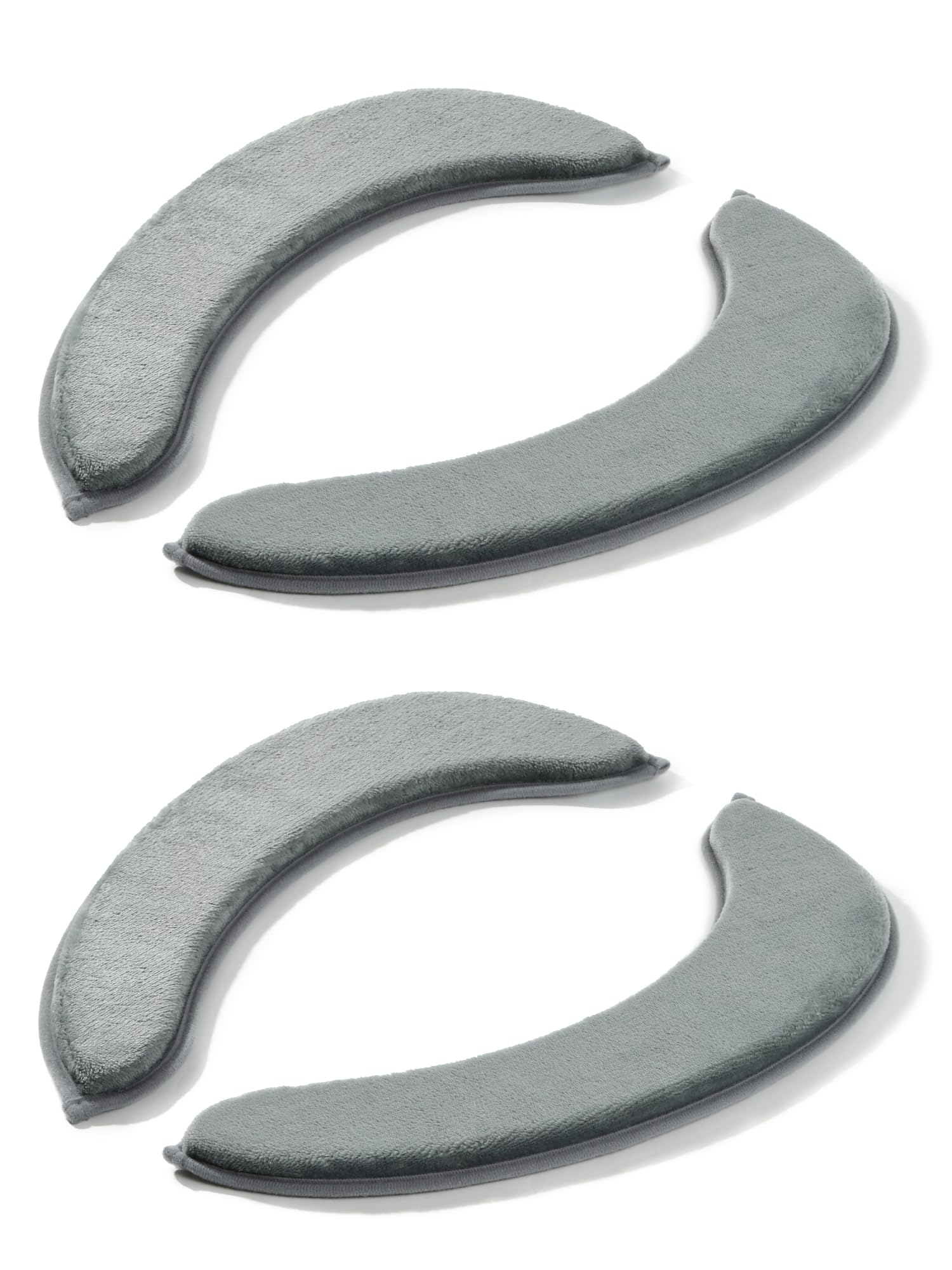 YY Hjem 便座シート 便座カバー 【2組】 20mm 座って快適/毛玉レス/瞬間脱着 & 簡単お手入れ (グレー／..