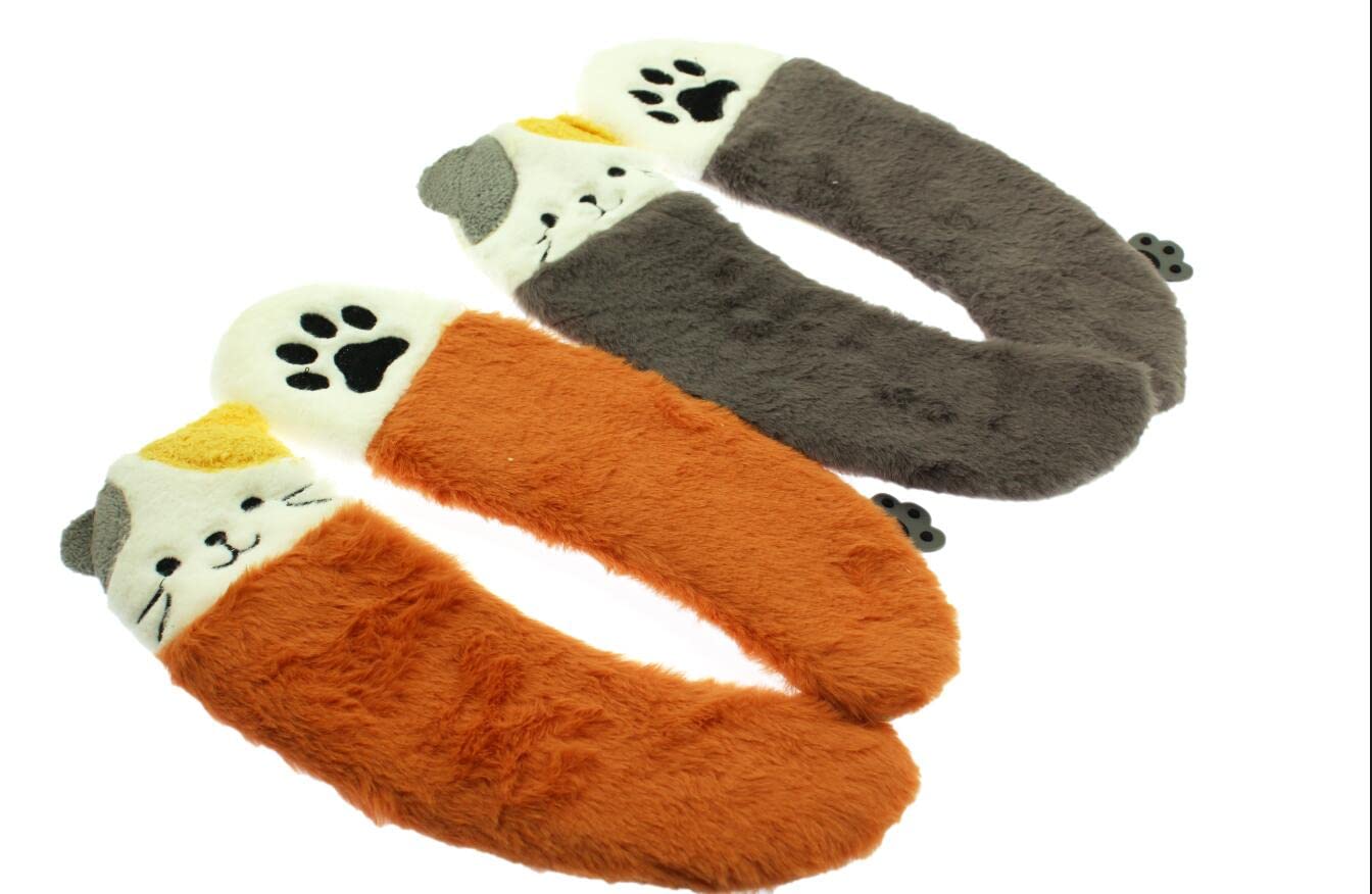 speed mao ふわふわ 厚手 猫ちゃん 肉球 貼り付け タイプ 便座カバー 快適 2個 セット (タイプB)