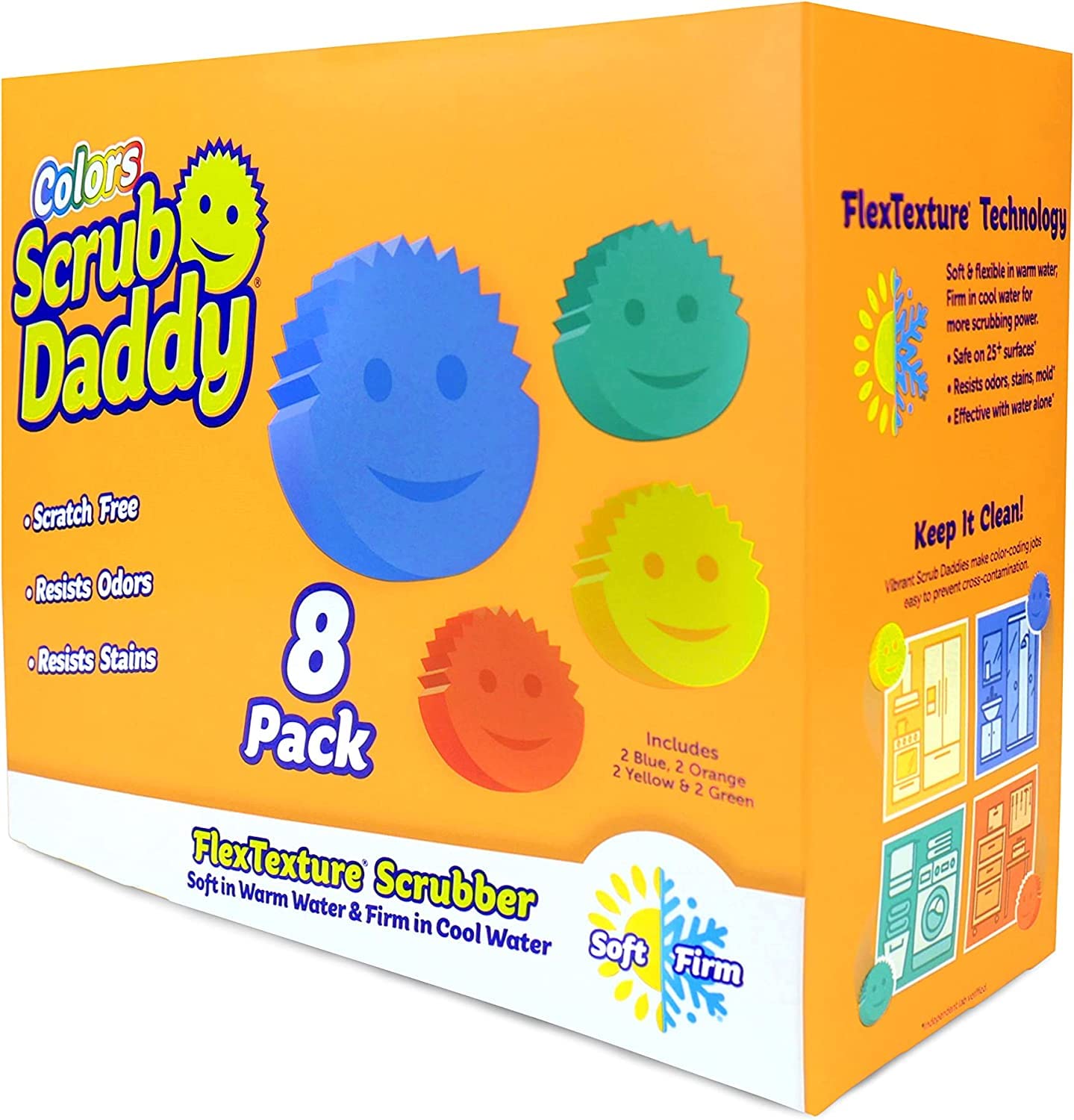 SCRUB DADDY 食器用スポンジ 8個セット