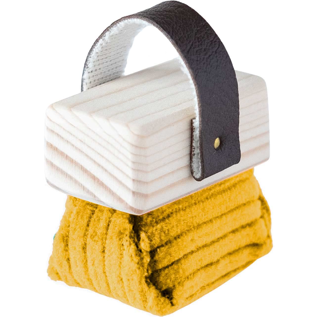 もく遊りん フクフク ミニ 黒板消し マルチクリーナー ミニ (2×3.5×高さ3.5cm) キイロ