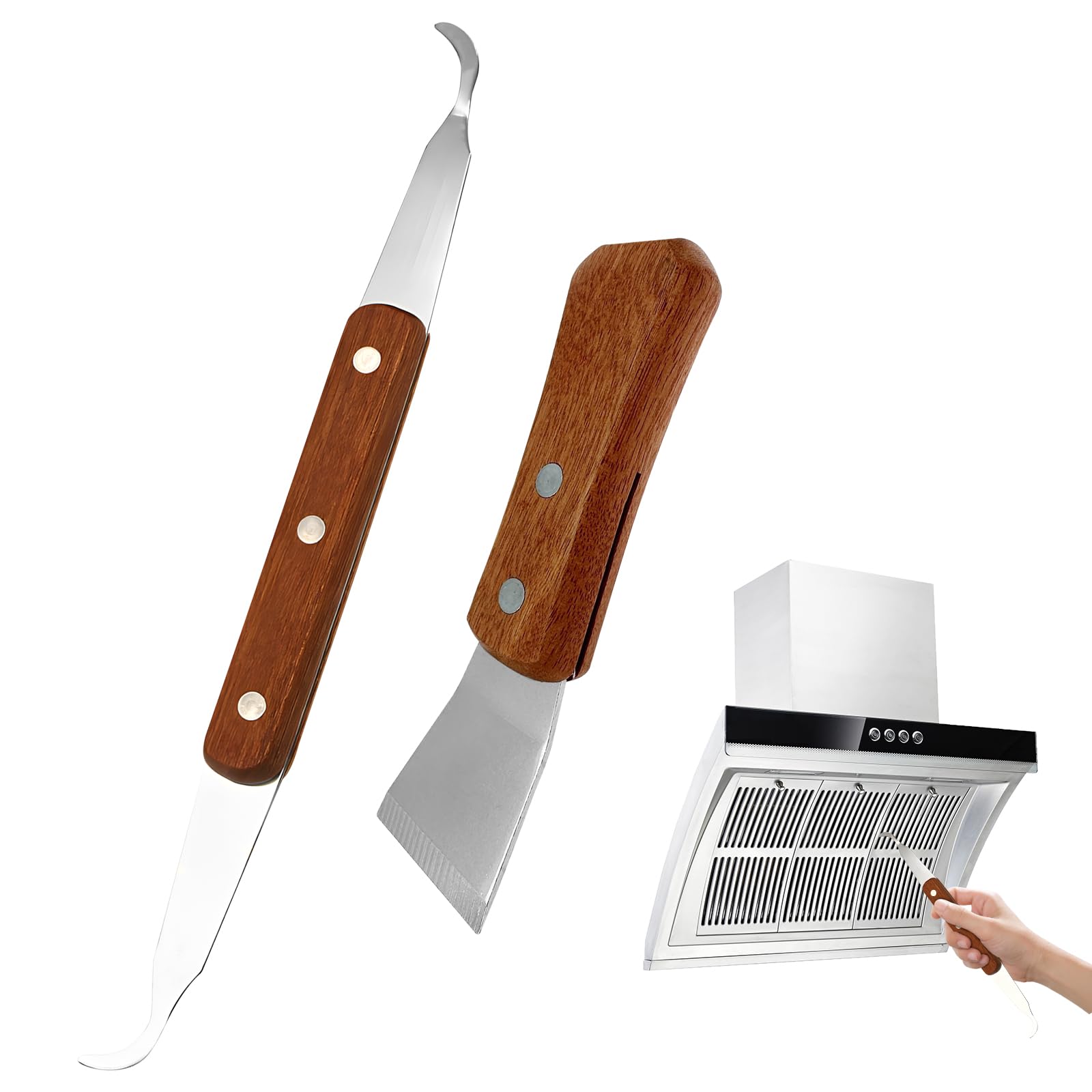 Doyime レンジフードスクレーパー お掃除スクレーパー 2本 レンジフードお掃除セット スクレーパー キ..
