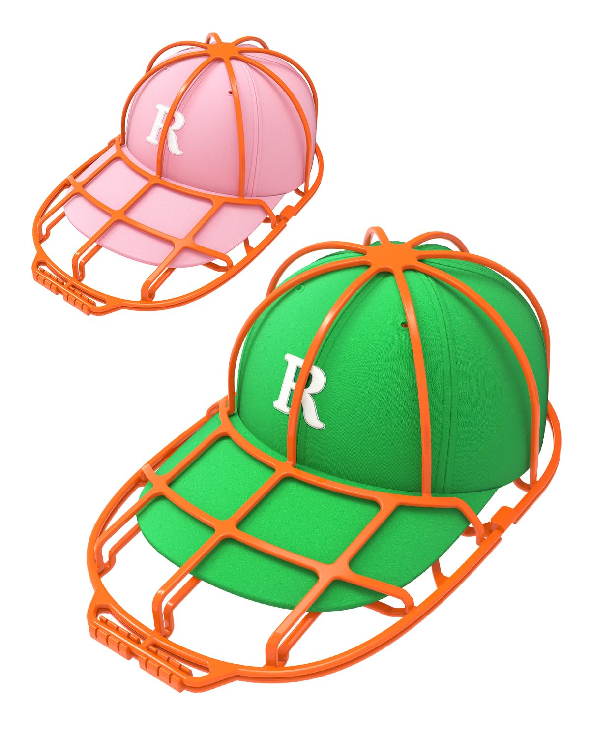 XQXA 帽子 洗濯 キャップウォッシャー 型崩れ防止 ネット 洗濯機用 2個セット 変形防止 収納簡単 コン..