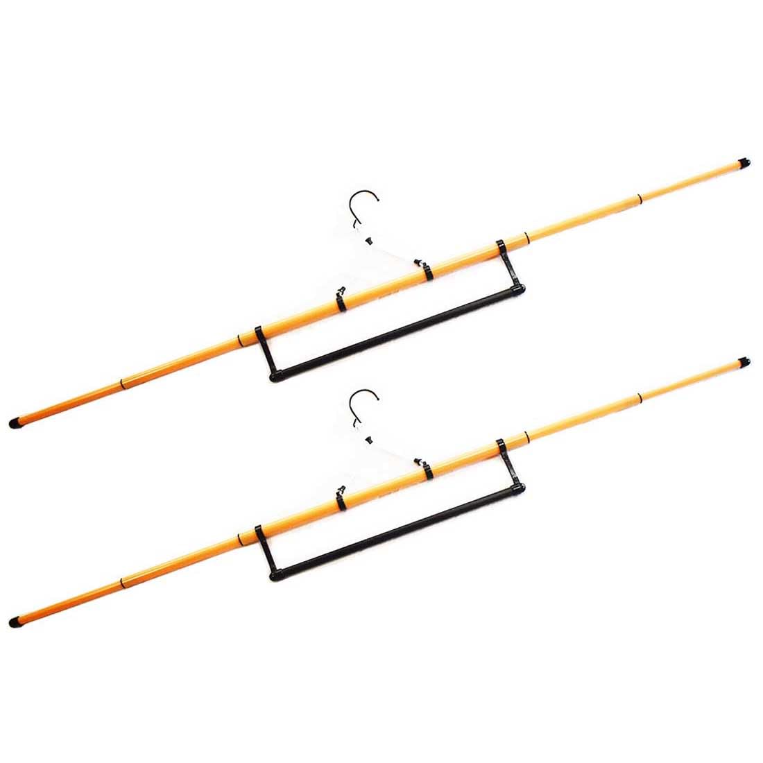 [おしゃれ kimono いろは] きものハンガー 長尺 2本セット きもの 衣紋掛け 最長141cm