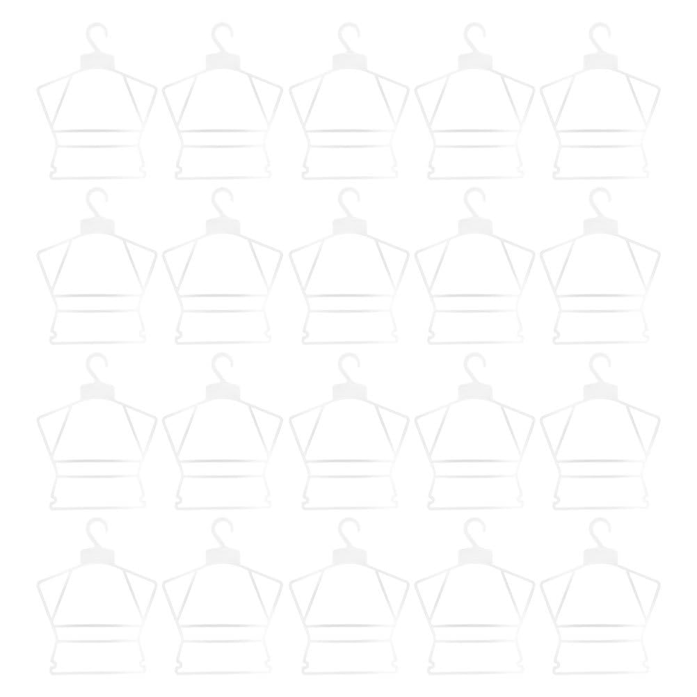 GLEAVI 20個子供服ハンガー プラスチック製 ベビー服用ハンガー 形崩れ防