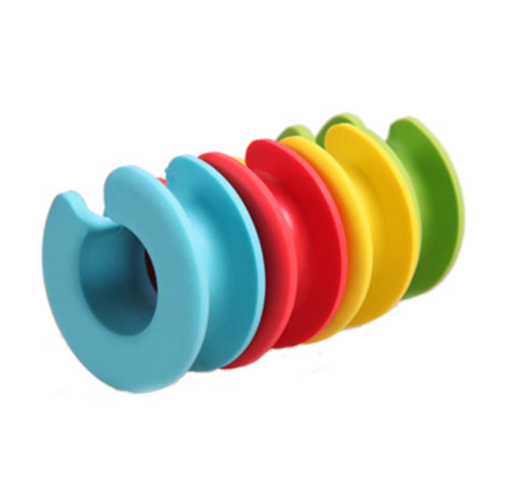 STK ハンガーストッパー 物干し竿 シリコン ハンガーホルダー 防風 強風対策 落ちない 飛ばされない (レッド, 3個セット)