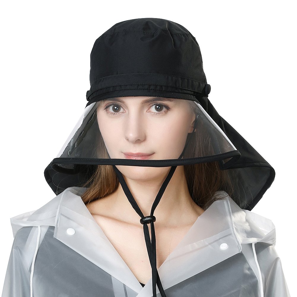 (シッギ)Siggi 飛沫を防ぐ 防塵 フェイスカバー 帽子 防水 雨 キャップ レインキャップ 花粉症対策 防護帽 レディース 雨の日 自転車 レインハット ...