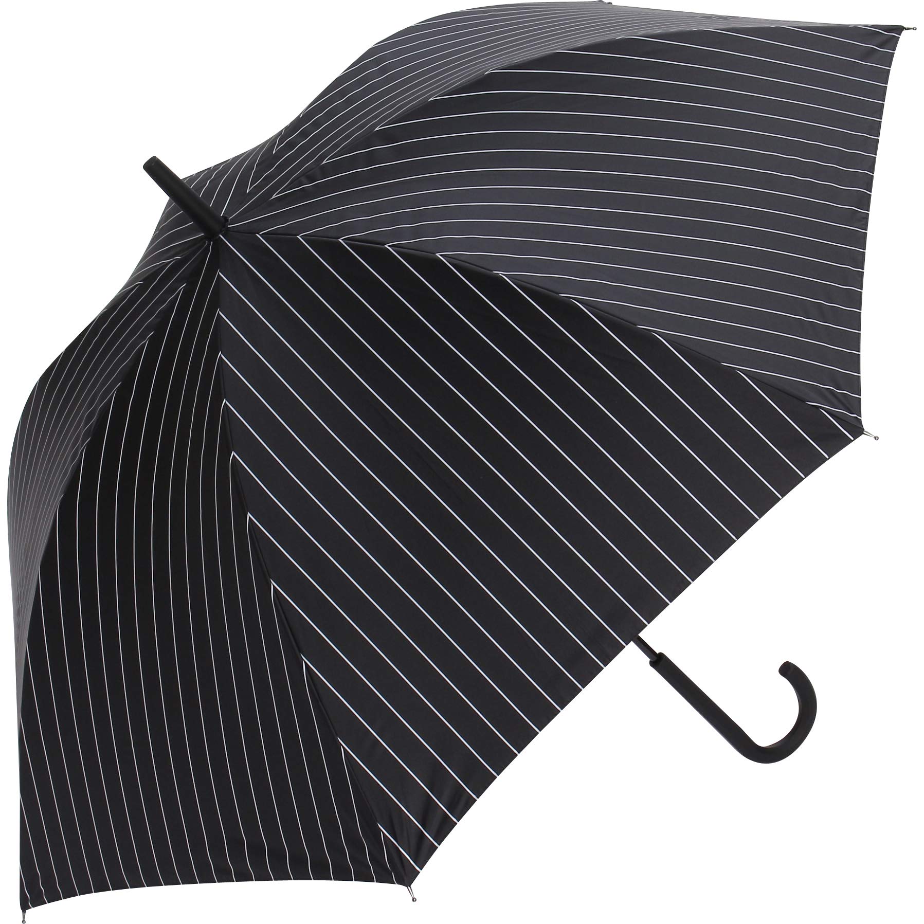 楽天風鈴ショップassa 日傘 完全遮光 晴雨兼用 超軽量 300g-330g 長傘 60cm 熱中症対策 UVカット 100 遮熱 ULTRA LIGHT&SLIM 最強の傘 ALL IN UMBRELLA 男女兼用 メンズ レディース （AL451/ブラック）