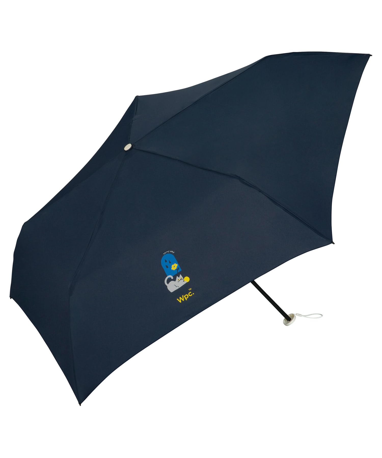 楽天風鈴ショップWpc. [Air-Light]サニーアンドレイニー ミニ ネイビー 【超軽量・スリム】 雨傘 折りたたみ傘 UVカット 親骨55cm 大きい 晴雨兼用 犬 猫 通勤 通学 旅行 シンプル 可愛い 女性 レディース AL02-039-002