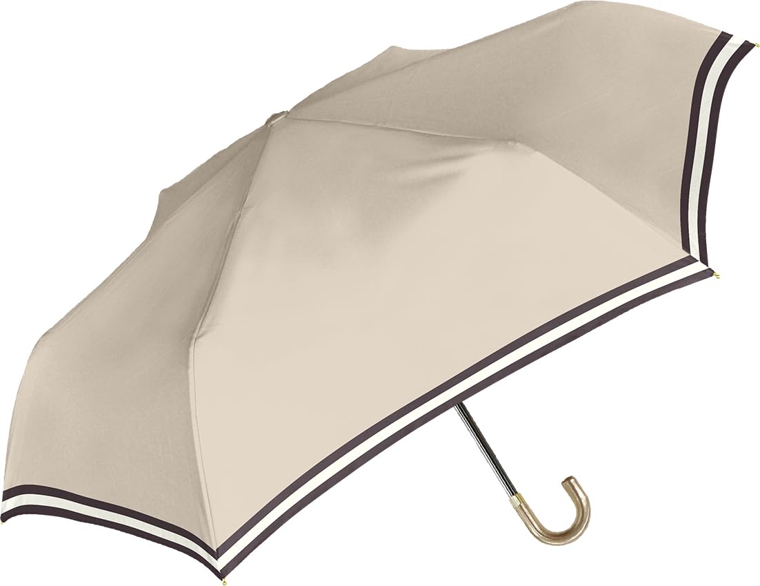 【中谷】 Parasol 婦人 折傘 手開き 晴雨兼用 UV グログラン バイカラー 折 ベージュ UVカット UPF50 ..