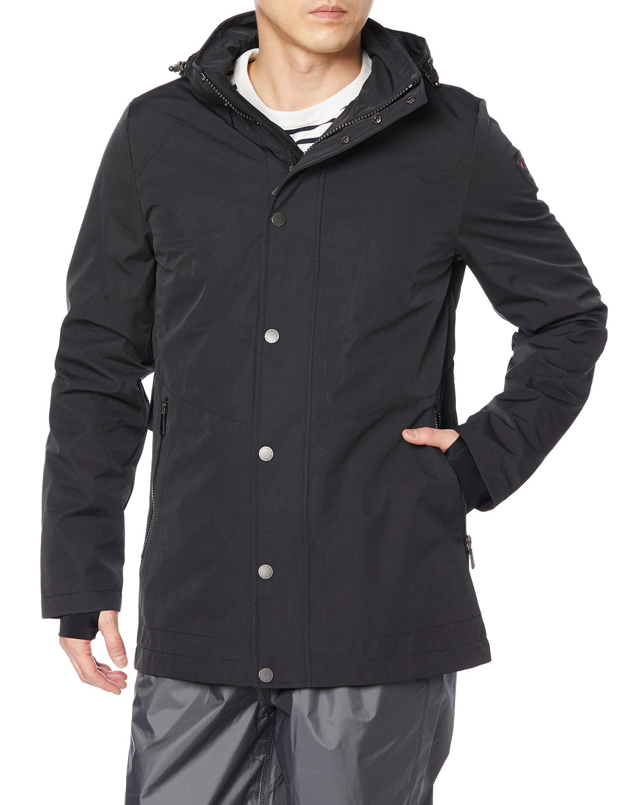 [パジャール] レインジャケット ユアン メンズ ブラック M