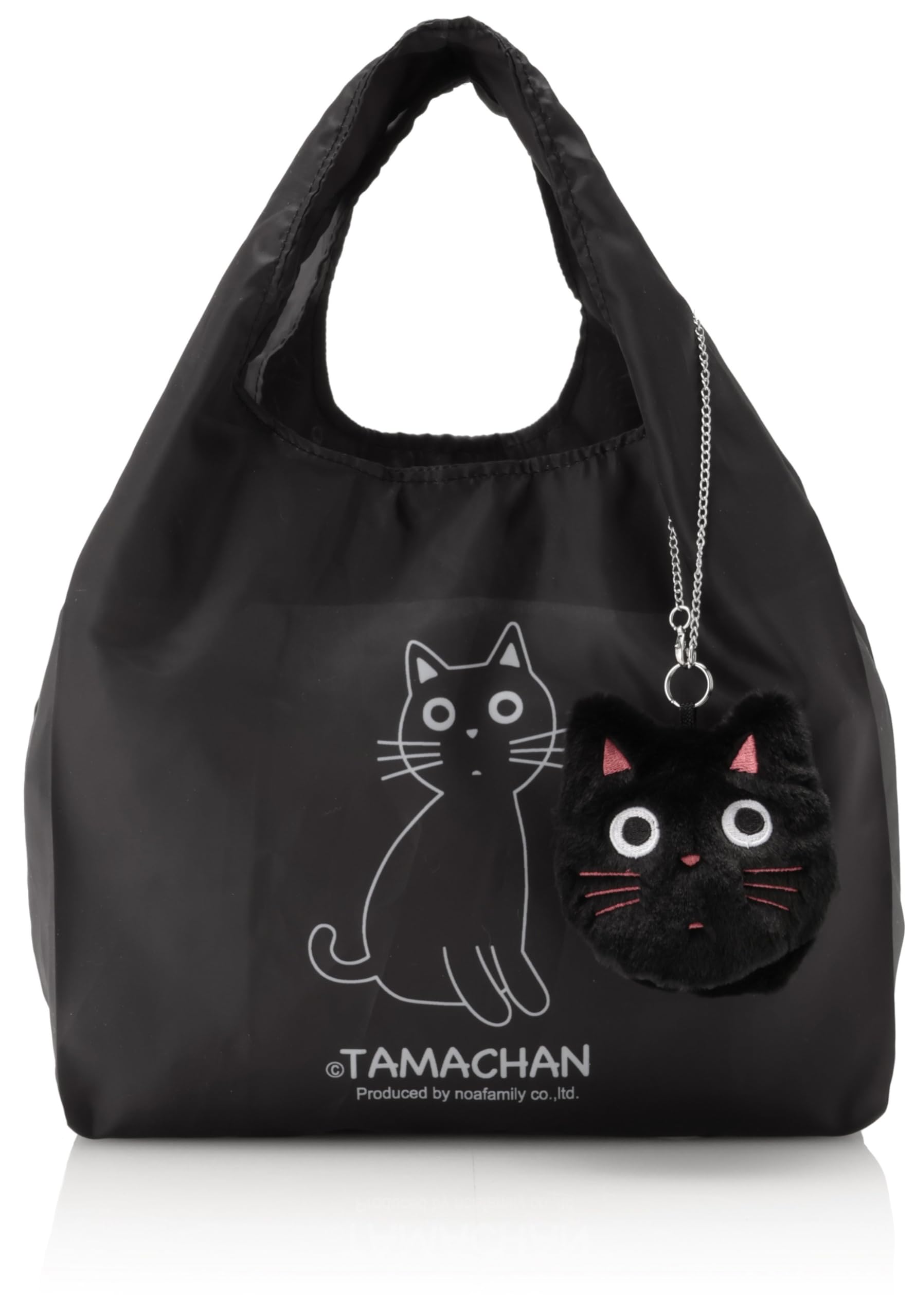 [ノアファミリー] エコバッグ たまチャーム付エコバッグ レディース BK