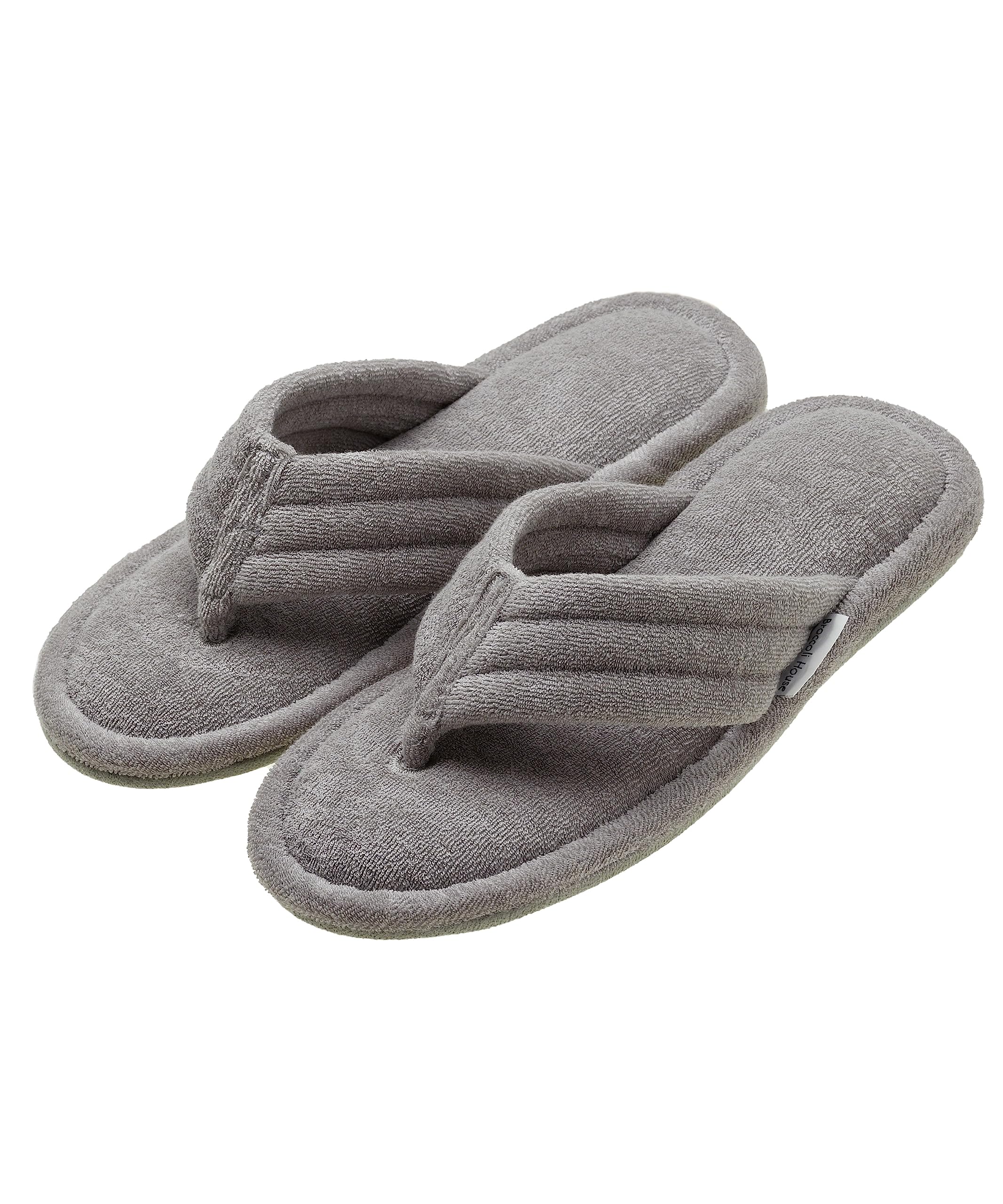 [ブロッコリーハウス] スリッパ 室内 タオル地 洗える ルームサンダル 鼻緒 お風呂上り 夏用 モダール®..