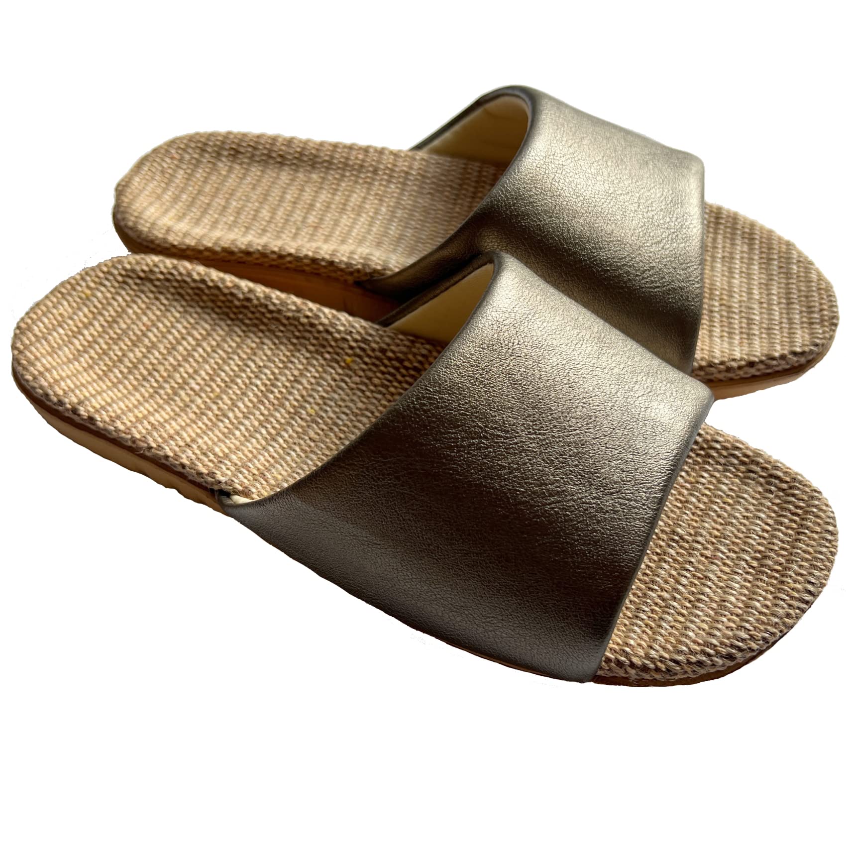 [Noah État de pleine satisfaction] スリッパ レディース 夏 洗える サンダル 麻 ノア (ブロンズ Mサ..