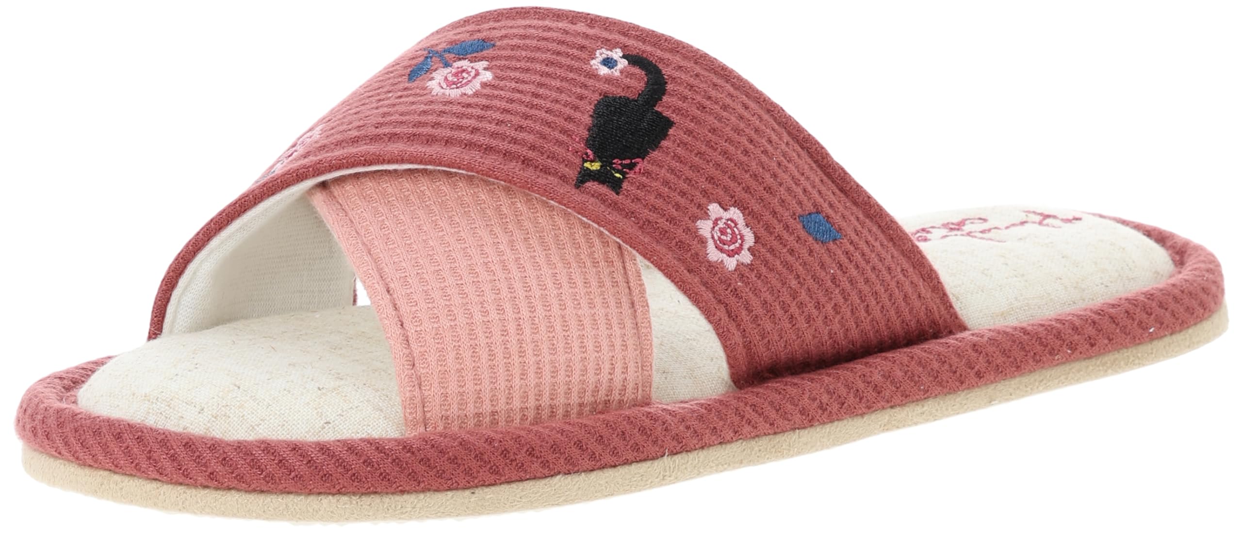 [ノアファミリー] スリッパ お花畑クロススリッパ H318PK PK 24.0 cm