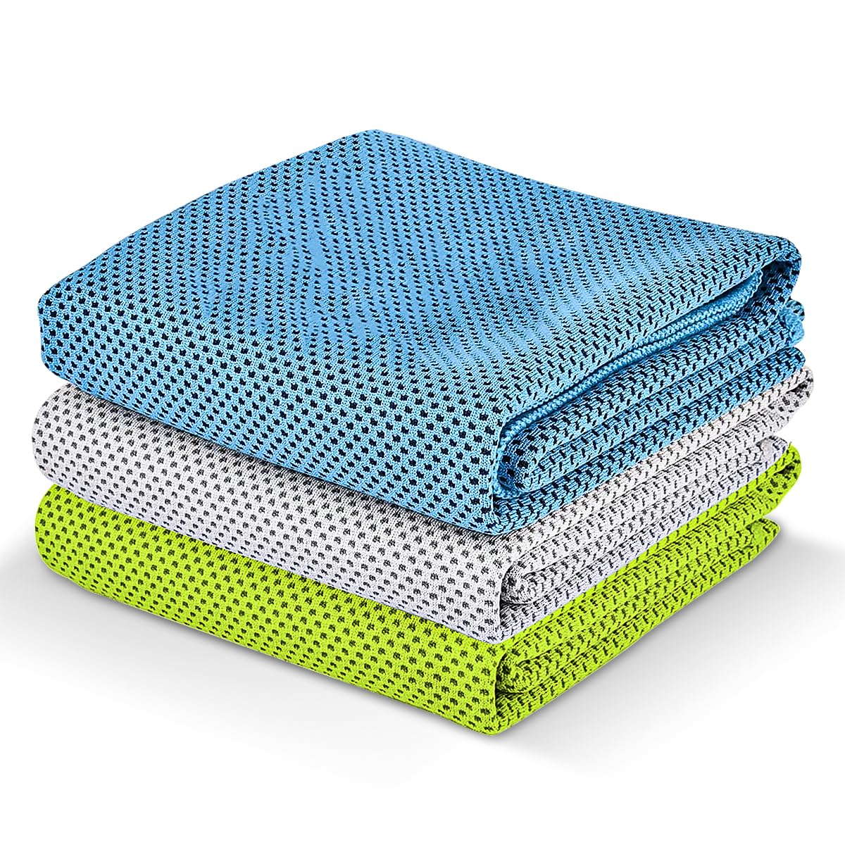 Egoelife 冷感タオル、瞬間冷却、吸水速乾、UVカット機能付き、スポーツ・アウトドア用、熱中症対策