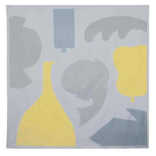 百貨つつみ 風呂敷 きもの包み 七福神 145×145cm 綿100％ (ライトグレー)