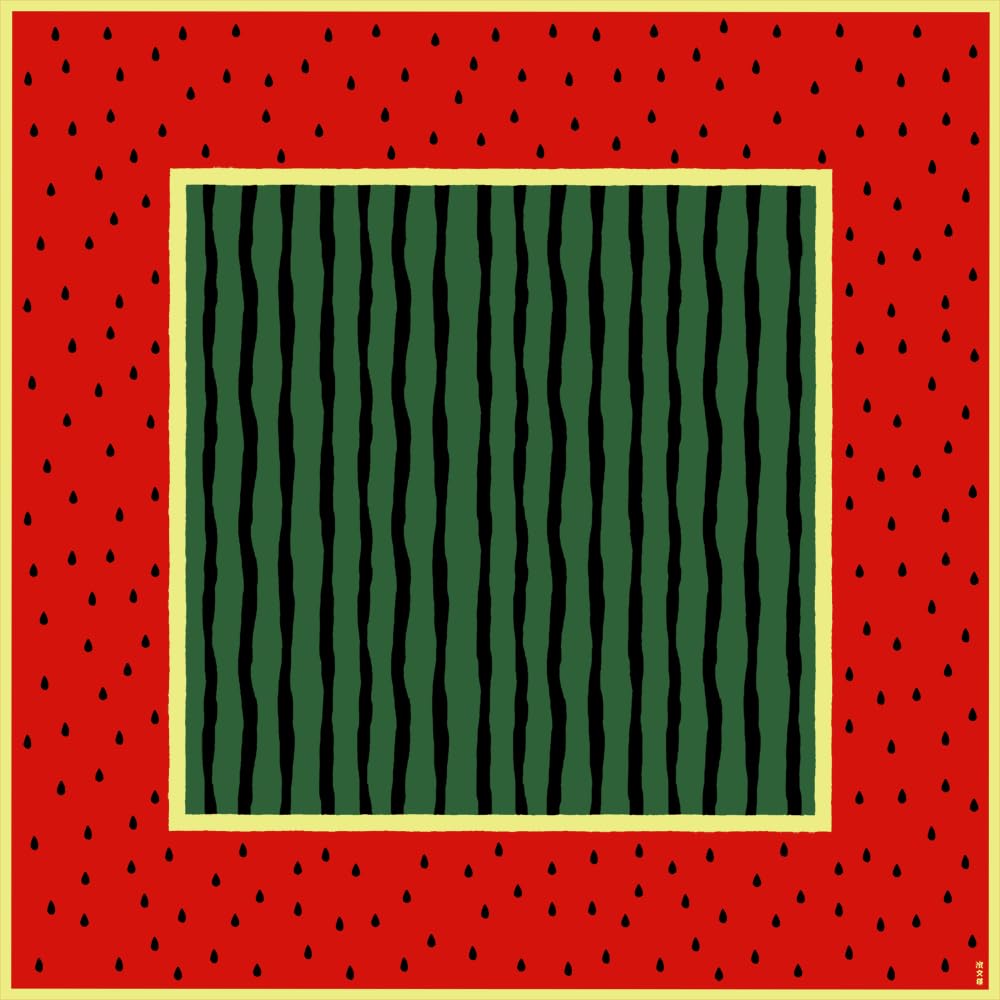 濱文様 大布（風呂敷 90cm） スイカ包み