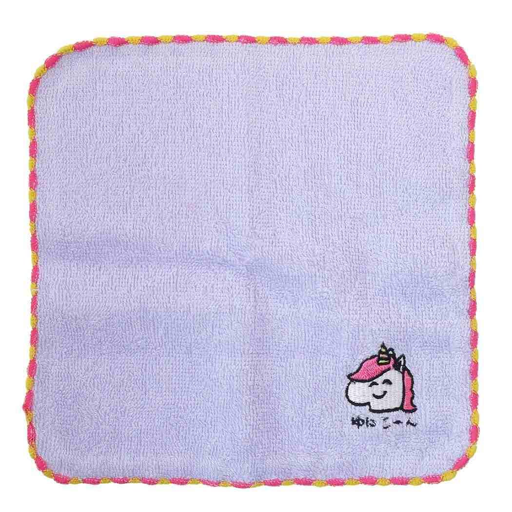 ワンポイント 刺繍 ハンカチタオル[ミニタオル]おえかきシリーズ/ゆにこーんさん