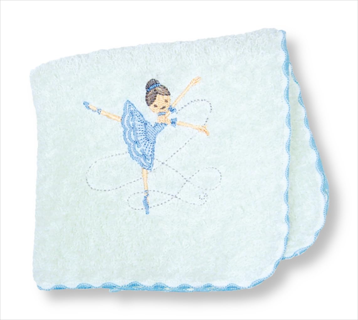 金野タオル 日本製 タオル ハンカチ バレエ ブルクレール 約23×23cm バレリーナ ポワポワチック 刺繍 泉州 ギフト