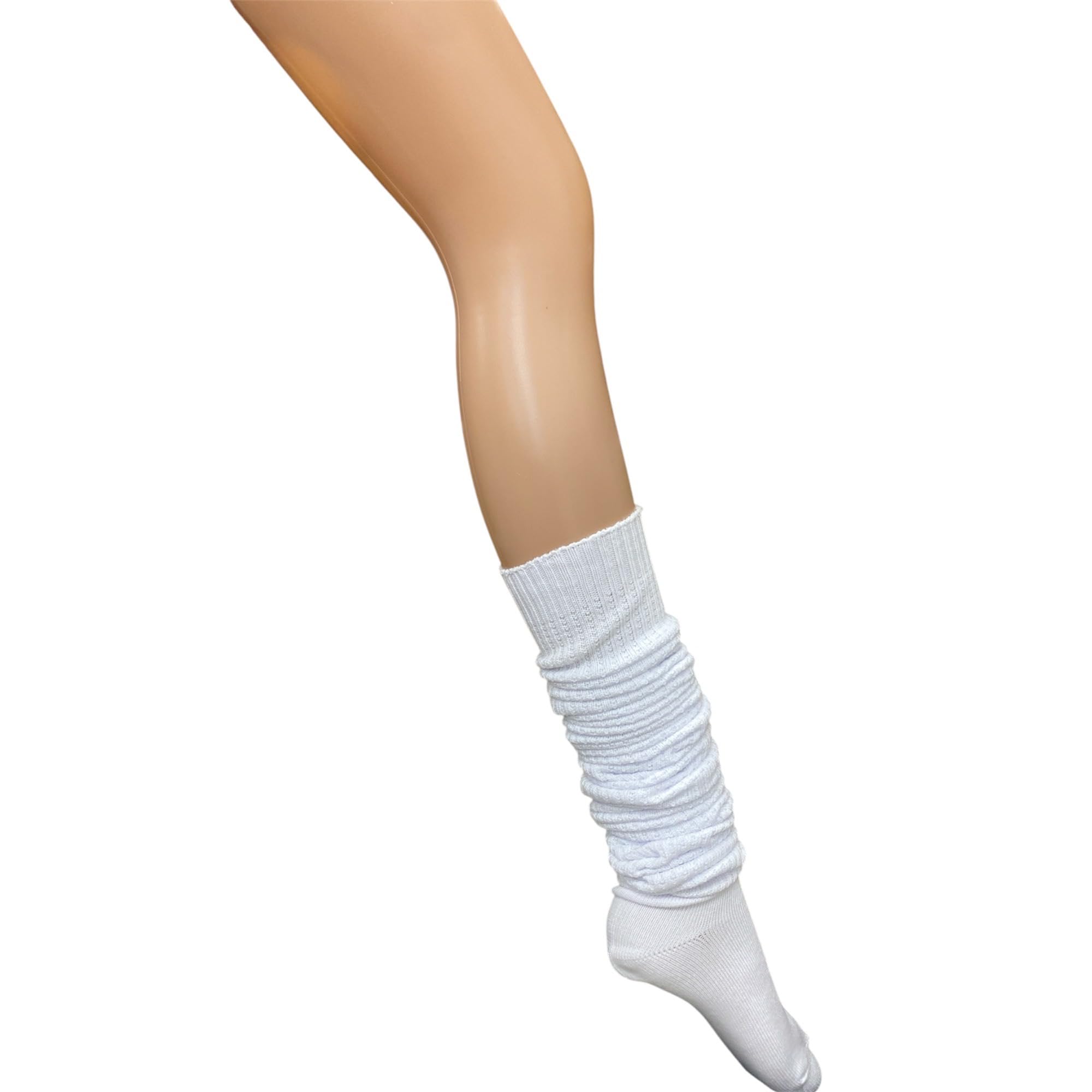 スタジオ・ポアック ルーズソックス 90cm丈 ホワイト 23cm~25cm XA015Q010Z23