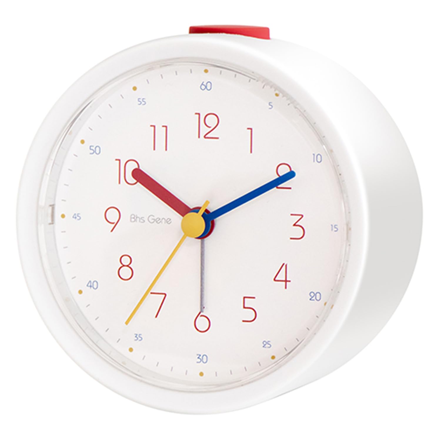 エルコミューン 卓上時計 バウハウス GENE ALARM CLOCK Pro L Alarm ホワイト DCL-011