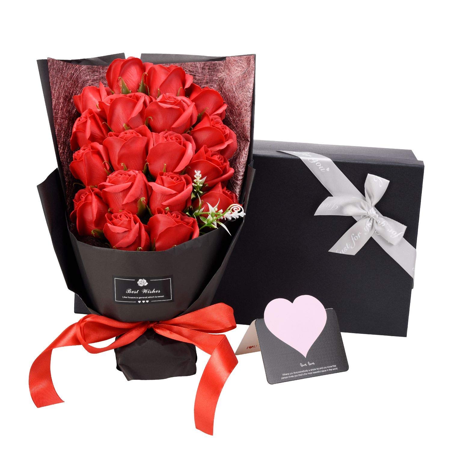 ソープフラワー AlfaView 花束 ギフト バラ ユリ 枯れない花 お祝い 結婚祝い プロポーズ プレゼント 結婚記念日 バレンタインデー 誕生日祝い 母の...