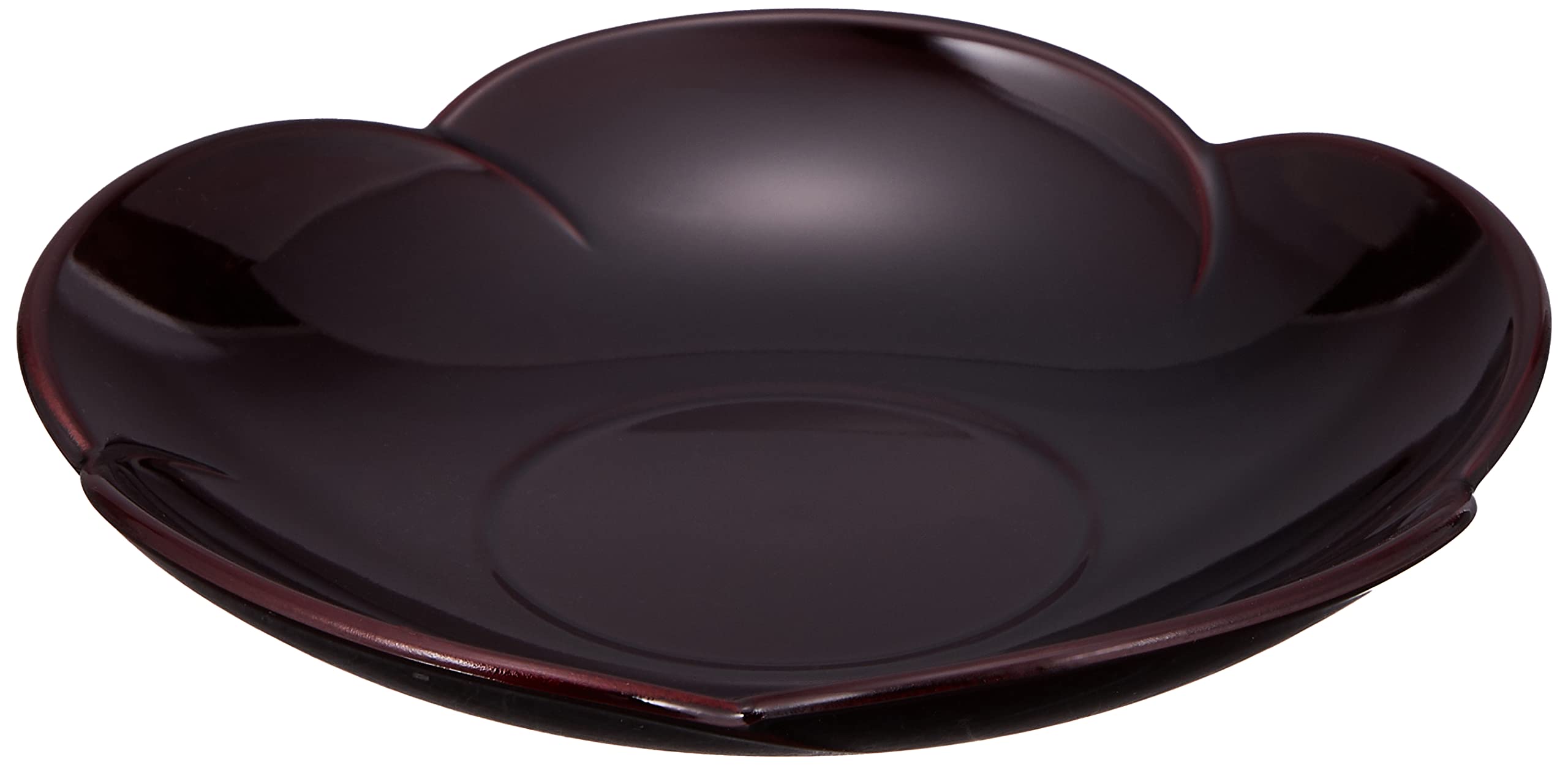 ミタニ 山中漆器 コースター ダークブラウン 12cm 山中塗 梅型 4.0 茶托 M17346-8