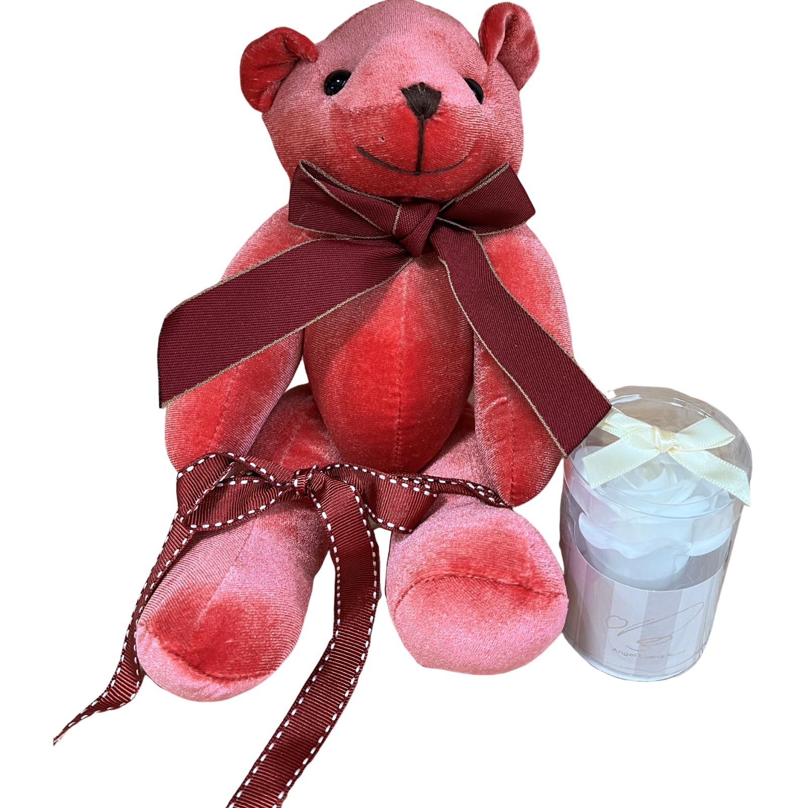 キューフラ(Q-FLA) ソープフラワー 入浴剤 エレガント ベア エンジェル ぬいぐるみ セット ホワイト 母の日 ギフト プレゼント 833106