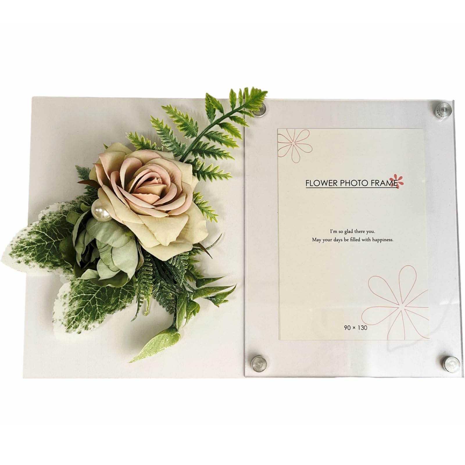 キューフラ(Q-FLA) 造花 アレンジメント フラワー フォトフレーム B 母の日 ギフト 贈り物 写真立て 826931