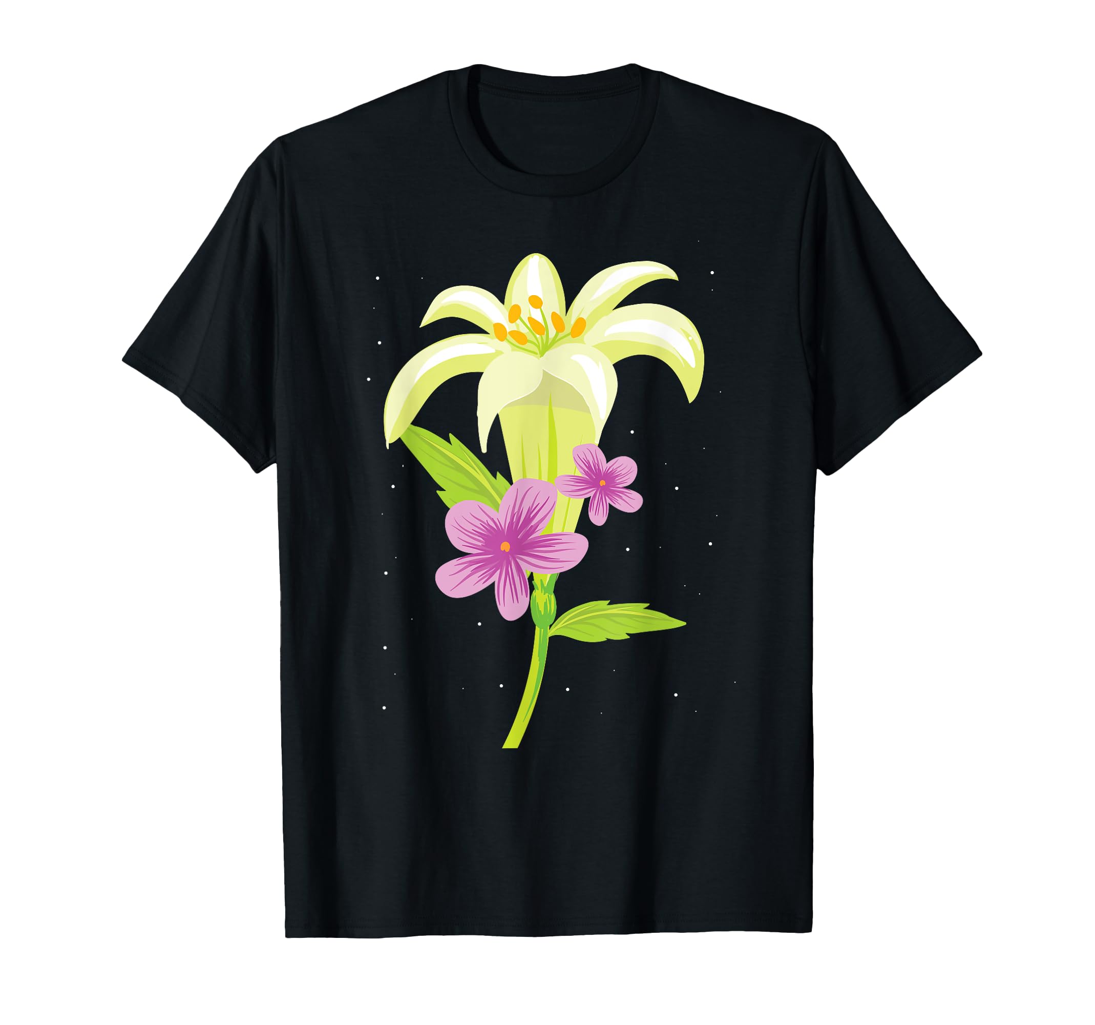 Floral Flower Petal Blossom Space Cute Nature Lover Gifts T