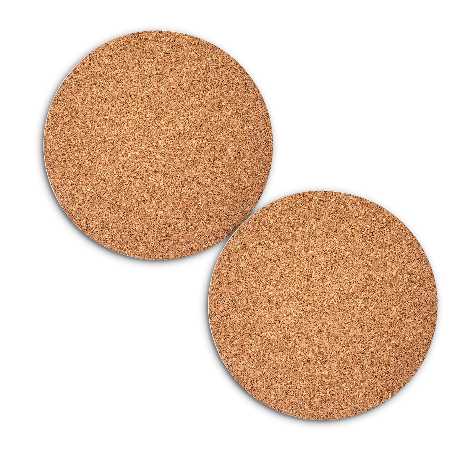 2個コルクカップマット飲料用 吸水カップマット3.9インチ円形シンプルスタイル滑り止めホームギフト友人への新しい家のプレゼント、リビング装飾、アパート装飾