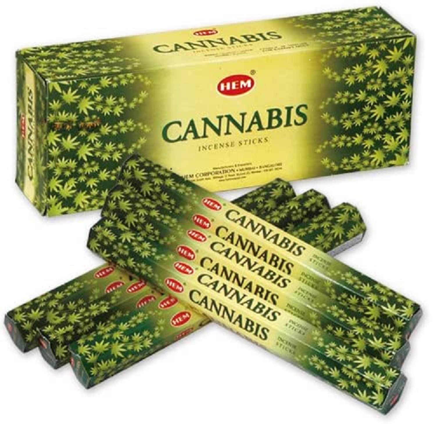 【HEM/ヘム】《カナビス/カンナビス》へキサパック/インド/お香/インセンス/スティック/6角（20本入）×..